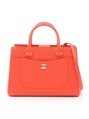 Chanel Tote Neo Executive 2-Way Orange Caviar Leather